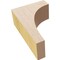 Ekena Millwork 2"W x 4"D x 6"H Classic Stockport Rough Cedar Woodgrain TimberThane Corbel, Primed Tan CORUR02X04X06STORCPR - alternate 3
